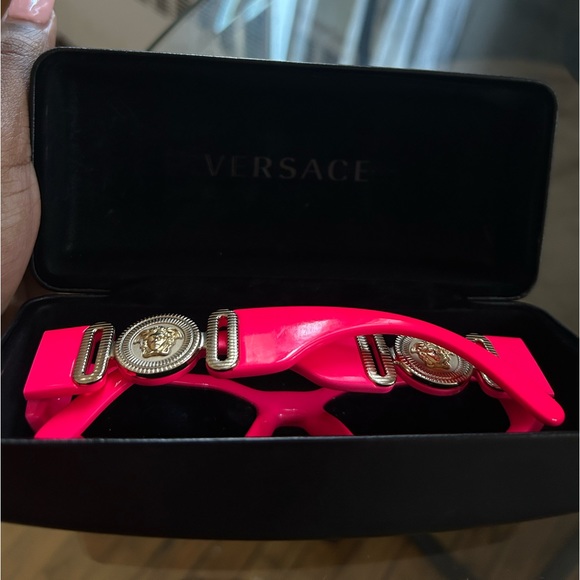 Authentic pink “Biggie Medusa” Versace shades